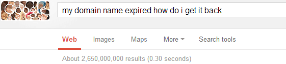 domain expired